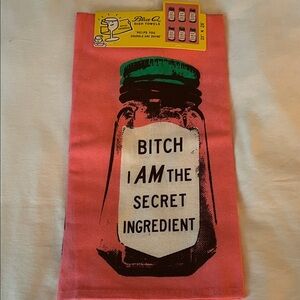 Blue Q “…SECRET INGREDIENT” dish towel